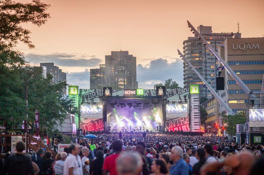 outdoor concert Montreal Jazz Festival