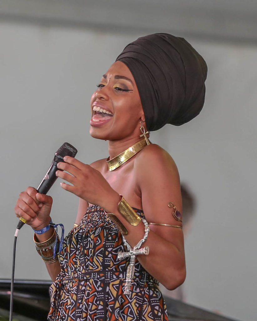 Jazzmeia Horn performing Newport Jazz Festival